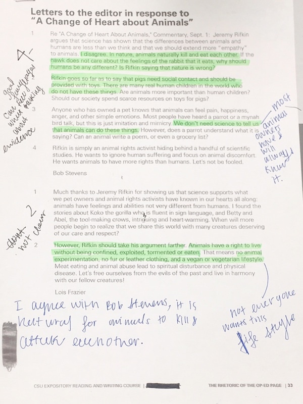 annotated text set